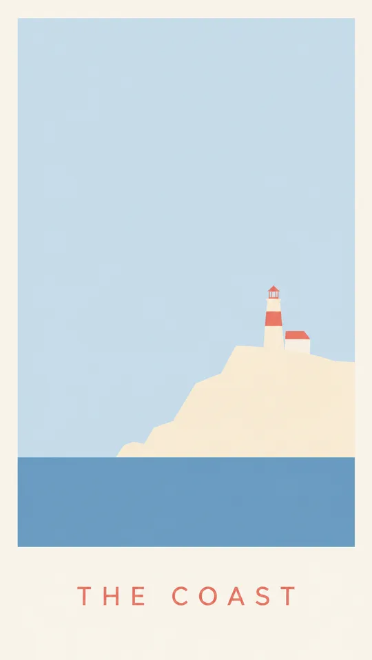 The same place rebuilt as a gallery-grade vintage poster.