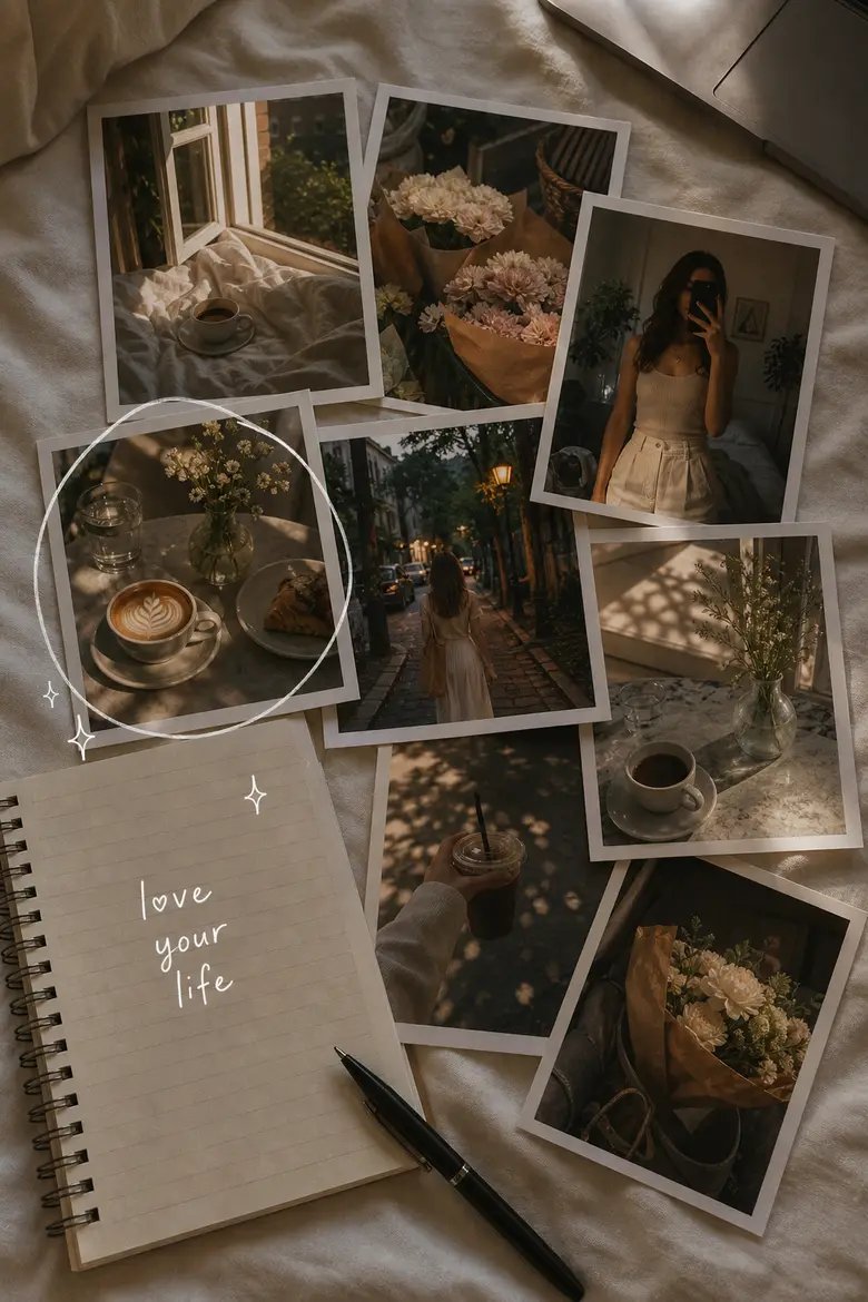 A love-your-life lifestyle moodboard from one photo.