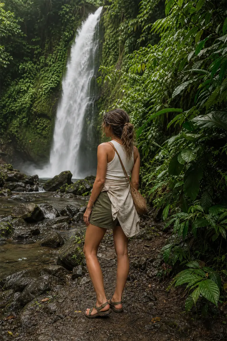 A Costa Rica adventure outfit photoshoot from one photo.