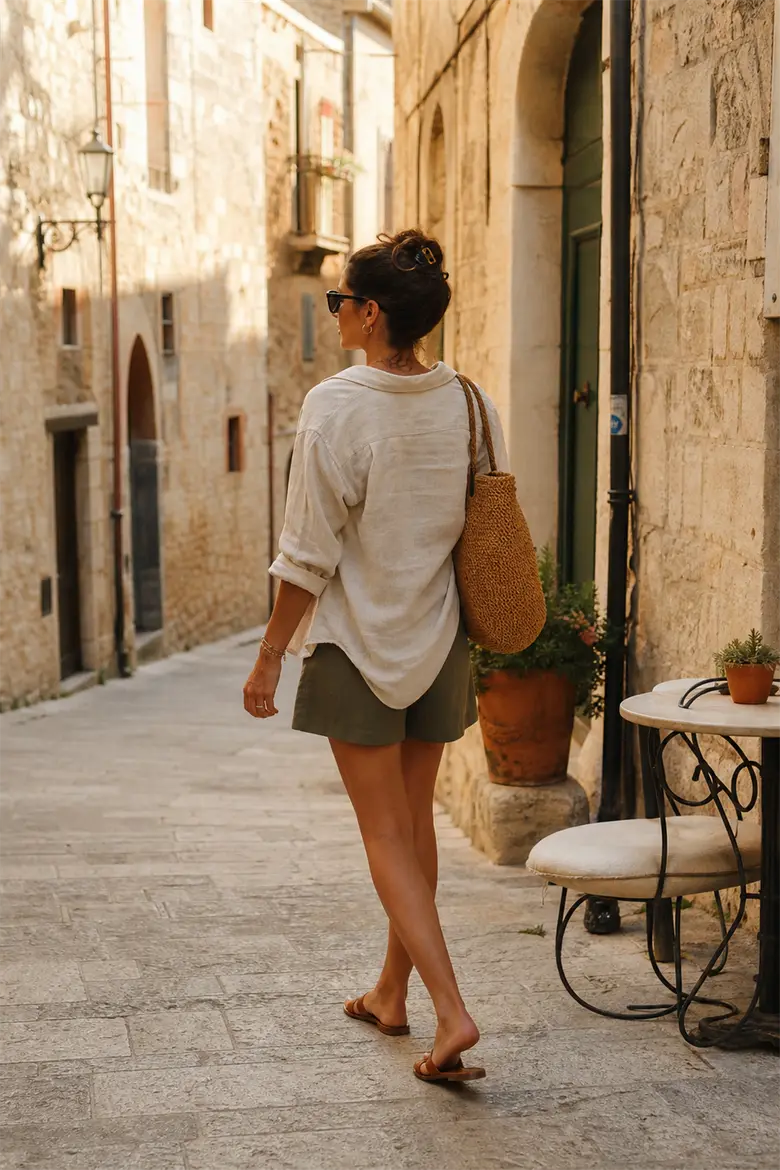 An Italy vacation outfit photo idea from one photo.