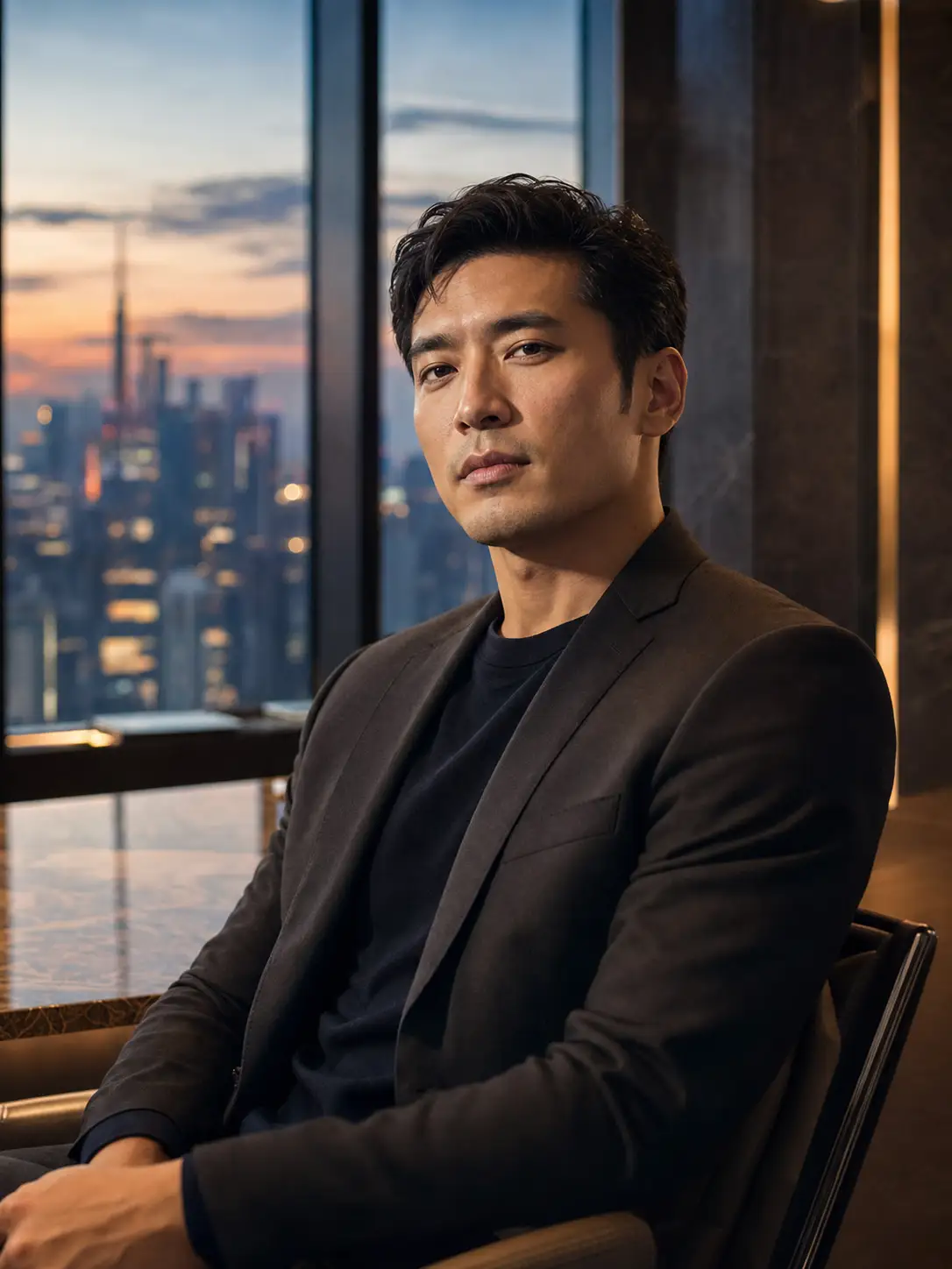 A founder power portrait from one photo.